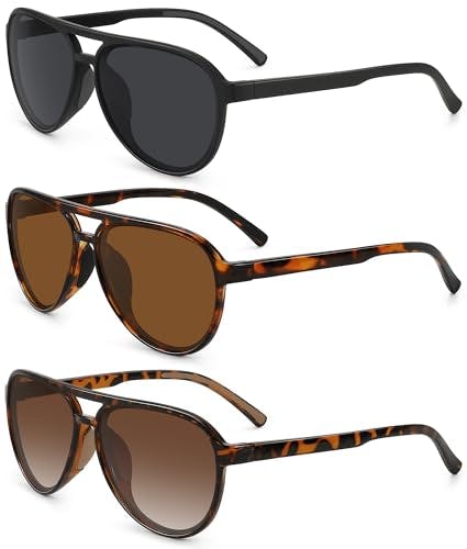 Aviator Sunglasses 3-Pack