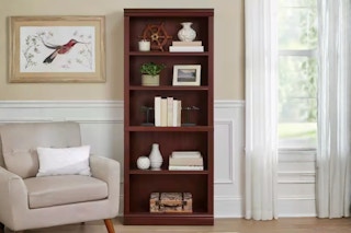 Lifestyle image of the Stylewell Bookcase in home setting near a window