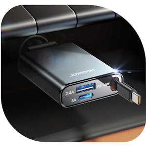 Retractable 3-in-1 USB-C Car Charger