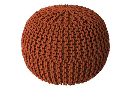 Threshold Patio Rope Knit Pouf