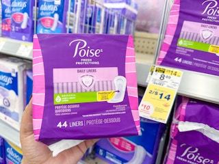 poise liners walgreens