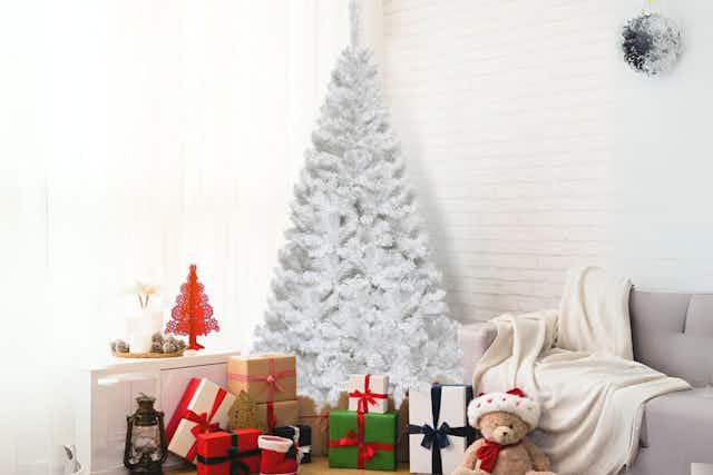 Get a 5' Artificial Christmas Tree With Stand for $34.99 + Free Shipping card image