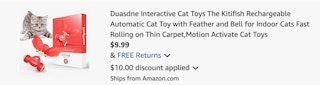 cat toy Amazon receipt