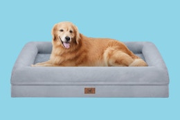 Large Washable Orthopedic Dog Bed, Just $13.24 on Amazon card image