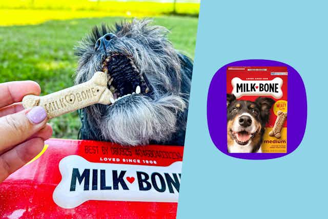 Milk-Bone Dog Treats: Get 3 Boxes for $6.57 During Amazon Pet Day card image