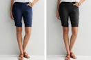 models wearing bermuda shorts