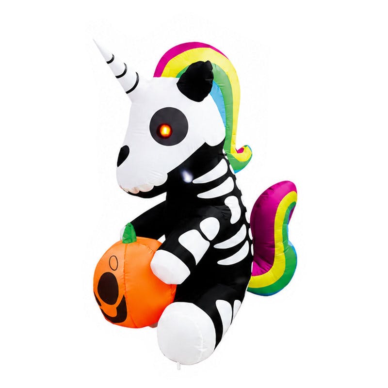 Halloween Inflatable Skeleton Unicorn