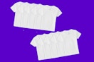 Stock image of white undershirt 10pk by Fruit of the Loom