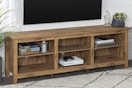 a tv stand in a living room