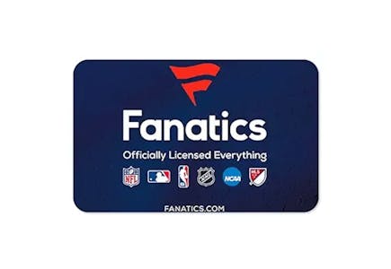 Fanatics $100 eGift Card