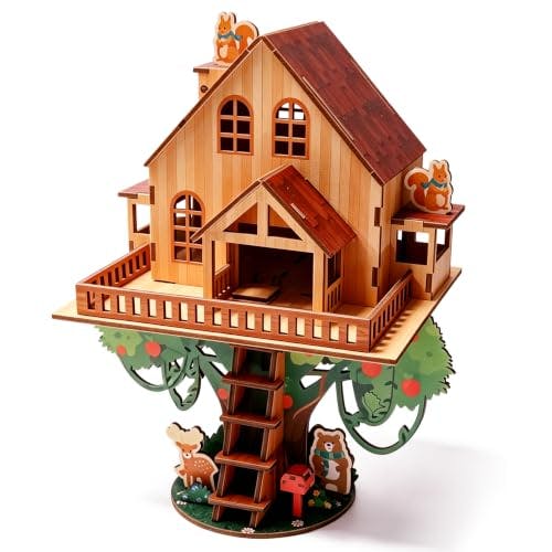 3D Wooden Treehouse Puzzle