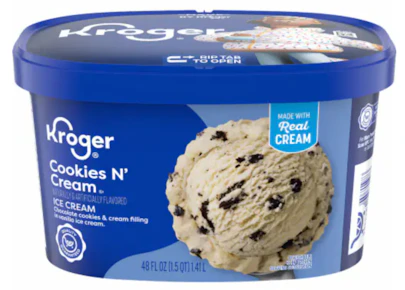 Kroger Ice Cream Tub