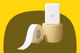 Stock image of the Niimbot printer and printer paper 