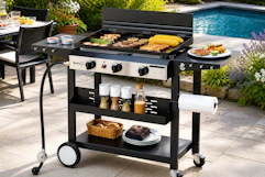 Walmart 3-burner flat top outdoor grill
