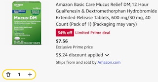Amazon Basic Care Mucus Relief