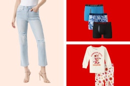 $10 Women's Jeans, $9 Kids' Pj's, and 18 Other Walmart Clothing Deals card image