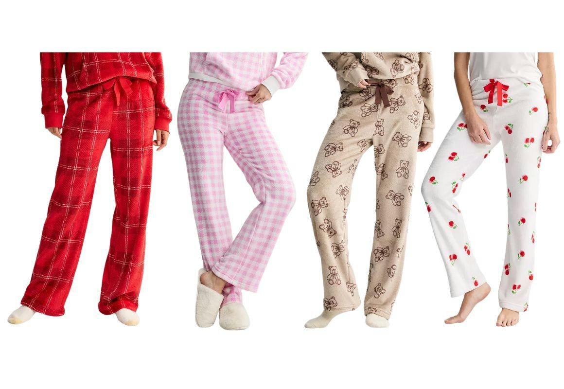 Juniors' Plush Pants