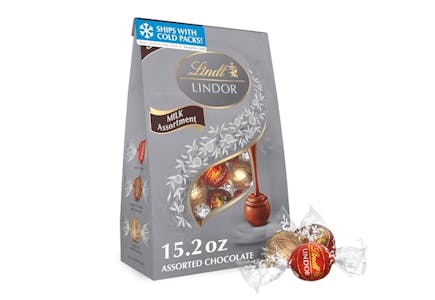 2 Lindt Lindor Chocolate Bags