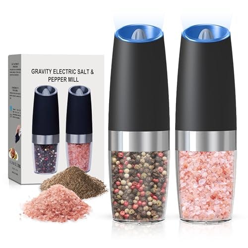 Electric Salt and Pepper Grinder Set