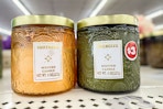 dollar tree energize and soothe candles on store shelf