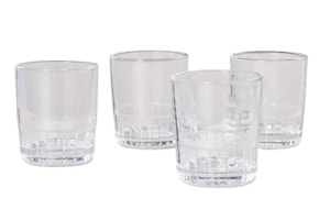 Magnolia Fluted Glass Tumblers Set