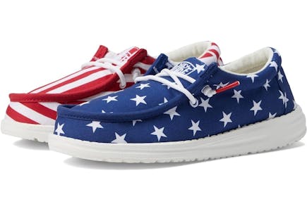 Hey Dude Kids’ Patriotic Slip-On Shoes