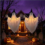 Glowing Halloween Hanging Ghost Ornaments