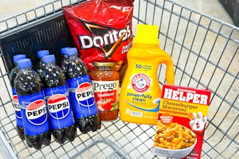 kroger matchup groceries in shopping cart