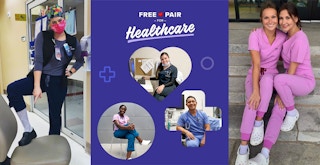 free crocs for healthcare worker graphic and photos