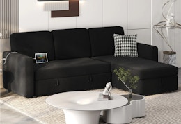 Pullout Sectional Sofa, Only $299.99 at Walmart (Reg. $353) card image