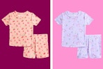 Wonder Nation Toddler 2-piece pajama sets with heart prints