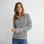Women's Funnel Neck Sweater Cardigan