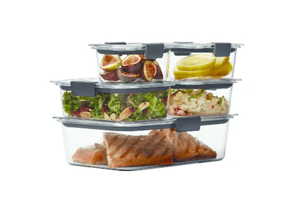 Rubbermaid Brilliance Container Set