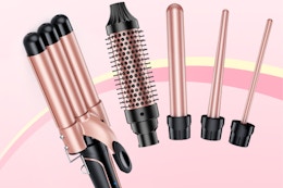 Highly Rated 5-in-1 Curling Iron, on Sale for Only $39.98 on Amazon card image