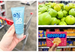 30+ Grocery Freebies and Moneymakers: Apples, Snacks, Sunscreen, and More card image
