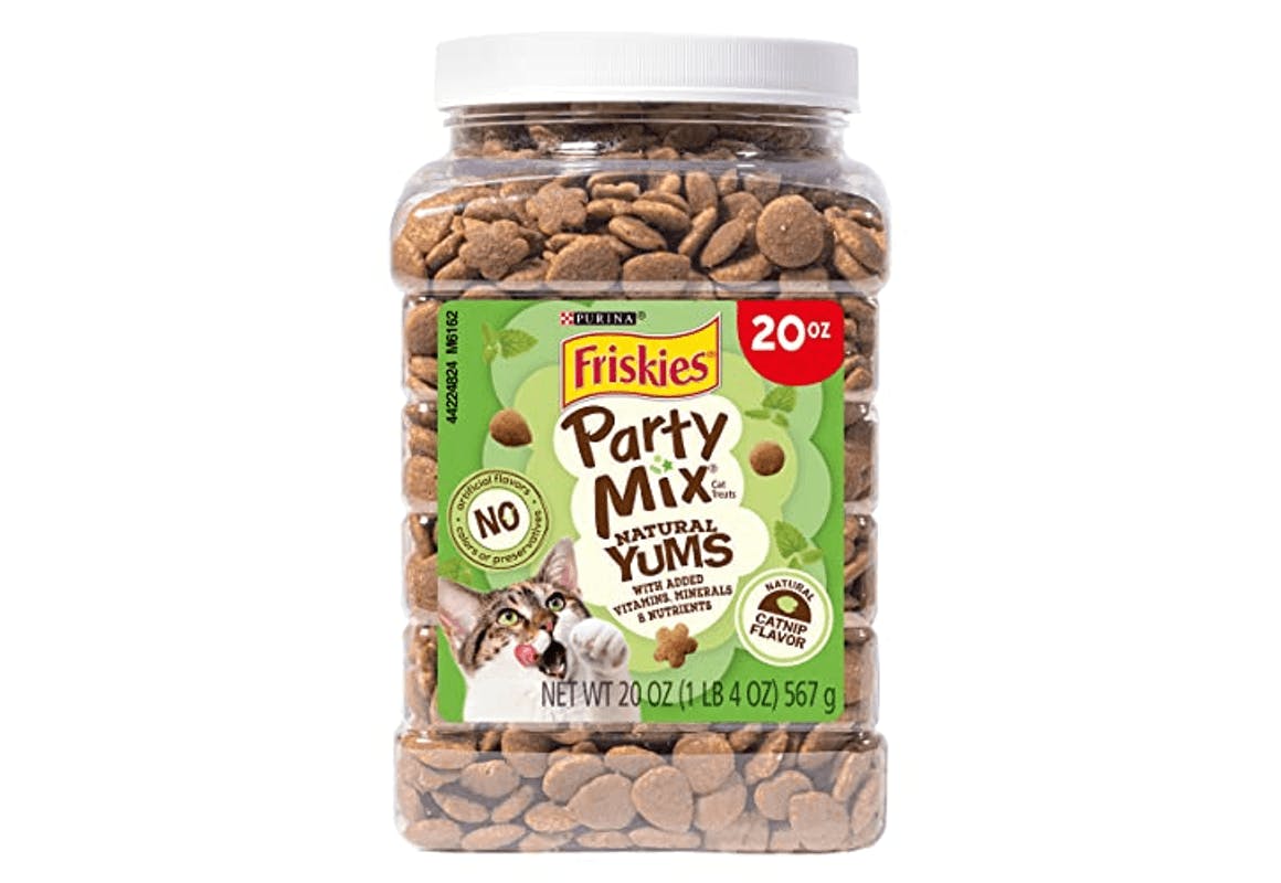 2 Purina Friskies Party Mix Tubs