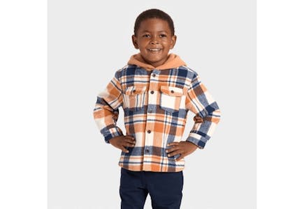 Cat & Jack Toddler Flannel Jacket