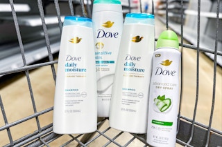 dove products in shopping cart