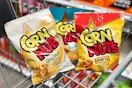 corn nuts snacks in shopping cart