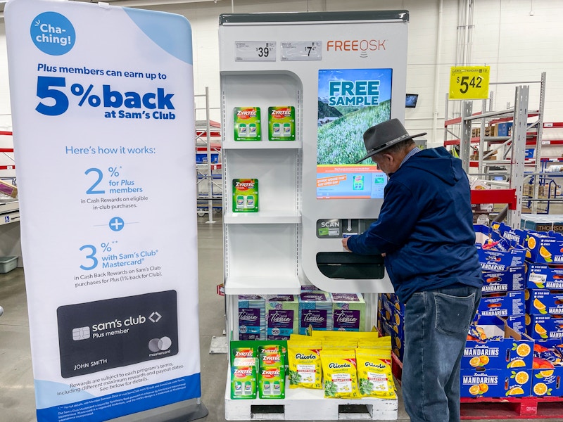 Freeosk at Sam's Club