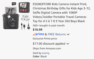 Amazon Kids Instant Print Camera 2026 2