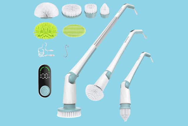 Electric Spin Scrubber Brush, Only $24.99 With Amazon Promo Code (Save 75%) card image