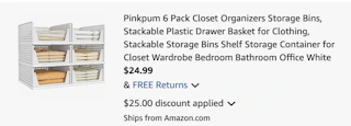 closet organizers Amazon receipt
