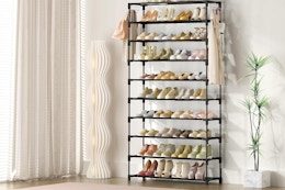 10-Tier Shoe Rack 50 Pairs B0CCY2YQF6