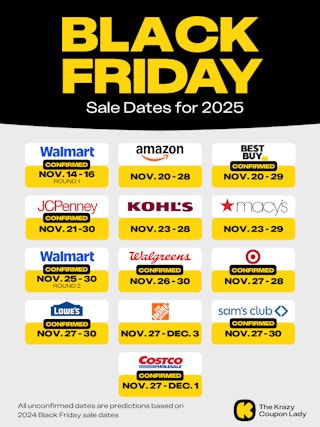 Black Friday sale dates confirmed for 2025