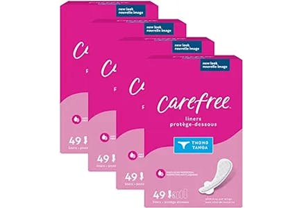 Carefree Thong Liner 4-Pack