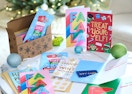 Christmas cards on a table