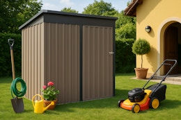 Outdoor Metal Storage Shed, as Low as $135 (Reg. $420) card image