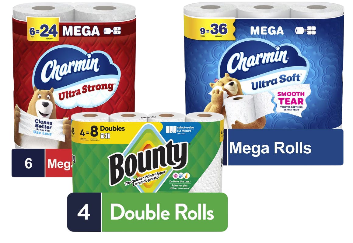 2 Charmin + 1 Bounty