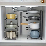 Adjustable Pot Rack Organizer